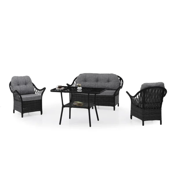 Berlin 2’li Rattan Oturma Grubu