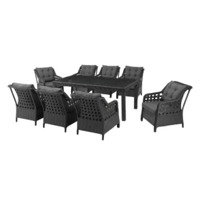 Lüksemburg Rattan 8’li Yemek Takımı