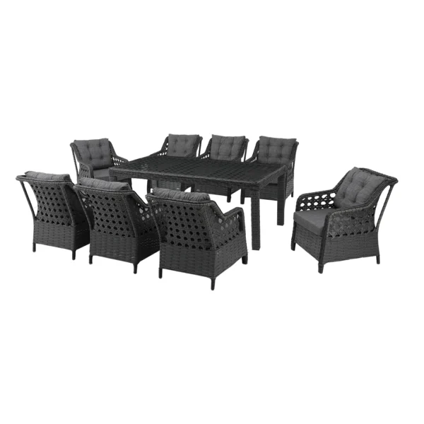 Lüksemburg Rattan 8’li Yemek Takımı